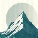 Iconic image of a mountain peak